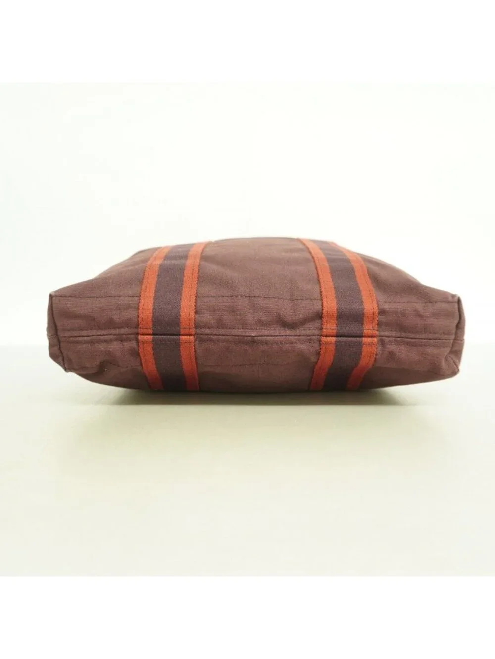 Hermes Tote Fourre Tout Cabas Canvas Bordeaux